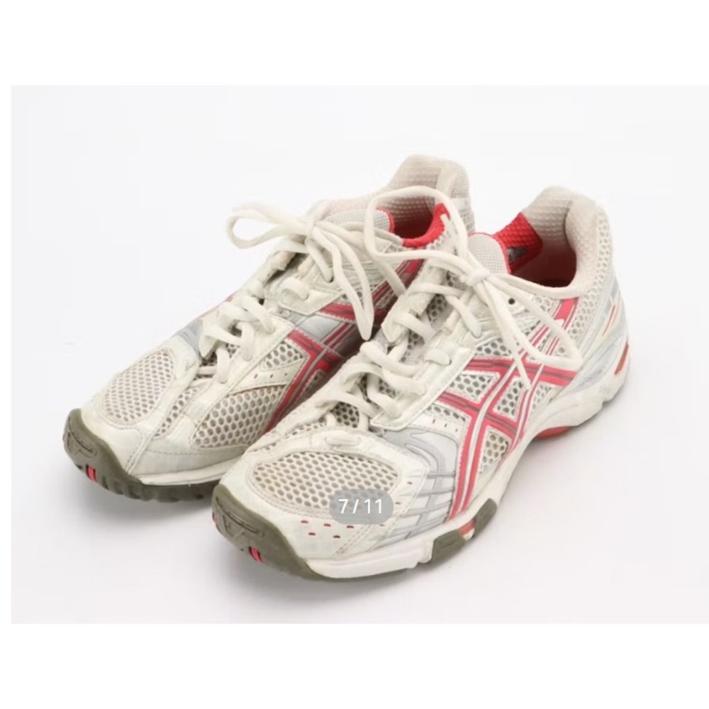 Asics Gel Intensity Women Size 7 White Pink Silver Duo-Max Mesh Running Shoes